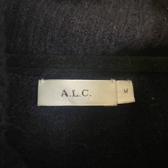 A.L.C. Wool blend color block grey turtleneck - Picture 2 of 6